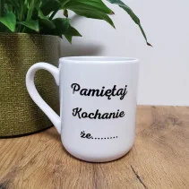 Kubek z napisem 'Będę cię wkurwiać do końca życia' 330ml/450ml | Prezent z humorem