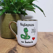 Elegancki kubek „Najlepsza żmija na świecie” 330 ml/400 ml