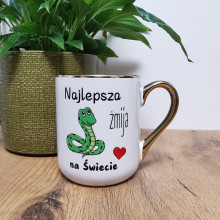 Elegancki kubek „Najlepsza żmija na świecie” 330 ml/400 ml