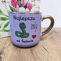 Elegancki kubek „Najlepsza żmija na świecie” 330 ml/400 ml