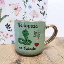 Elegancki kubek „Najlepsza żmija na świecie” 330 ml/400 ml