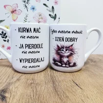Kubek „Kurwa mać, nie można” – humorystyczny i personalizowany kubek ceramiczny