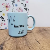 Kubek Pastelowy 'Debil no kurwa debil/No kurwa hit' 330ml
