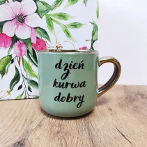 Tasse – „Inhale and Fucking Exhale/Good Fucking Morning“, elegant, 330 ml/400 ml