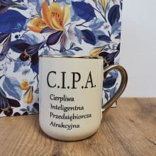 Kubek - "C.I.P.A cipa" elegancki 330ml/400ml