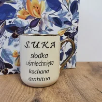 Kubek - "S.U.K.A. suka" elegancki 330/400ml