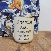 Kubek - "S.U.K.A. suka" elegancki 330/400ml