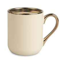 Eleganter Cremebecher - eigener Text, 330 ml