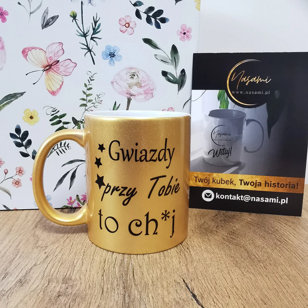 Kubek - Gwiazdy przy tobie to ... perłowy 330ml