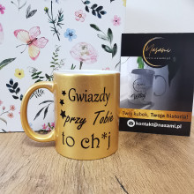 Kubek - Gwiazdy przy tobie to ... perłowy 330ml