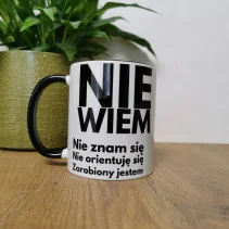 Kubek - NIE WIEM Nie znam się nie orientuję sie 330ml lub 450ml