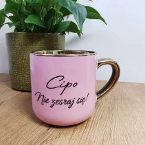 Elegancki kubek „Cipo Nie zesraj się!” 330 ml/400 ml