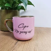Elegancki kubek „Cipo Nie zesraj się!” 330 ml/400 ml