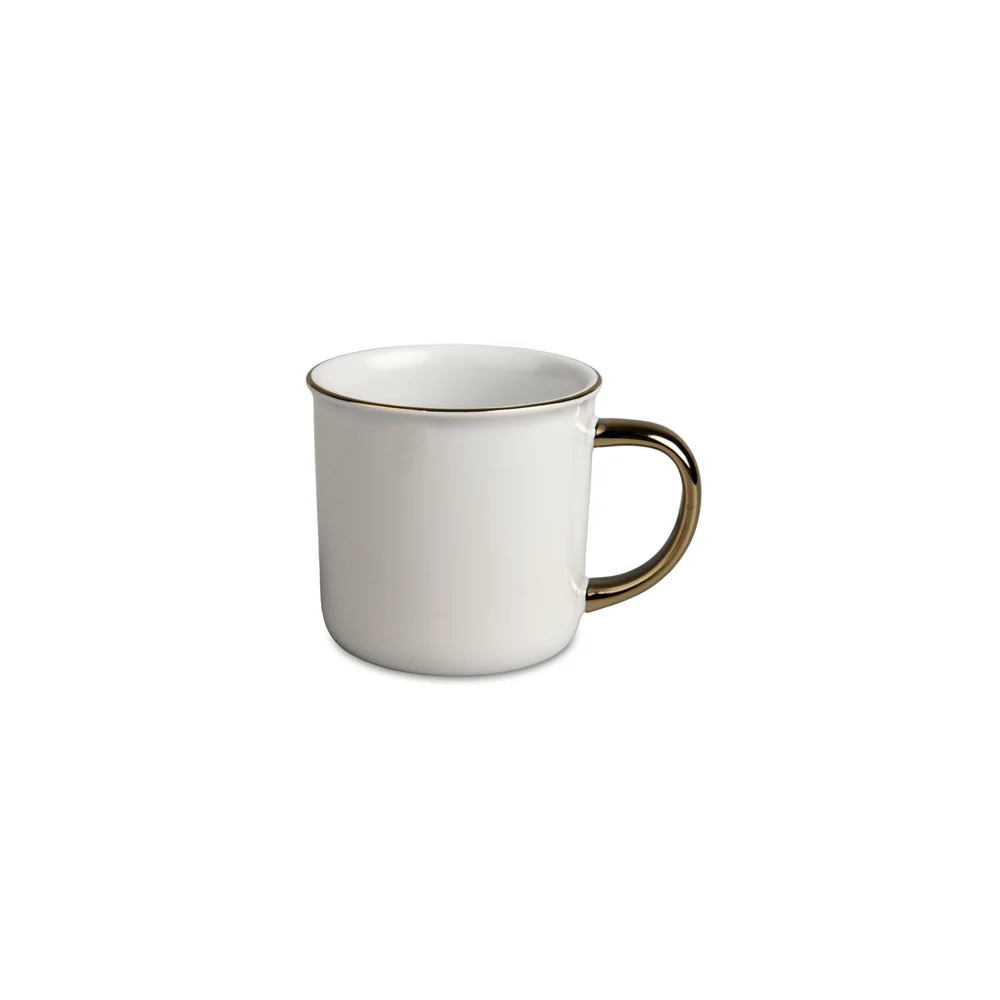 Retro-Becher mit Golddekor 300ml