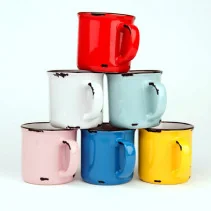 Retro-Becher 280ml - Ihr eigener Text