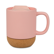 330 ml Becher mit Deckel und Korkboden – Ihr eigener Text