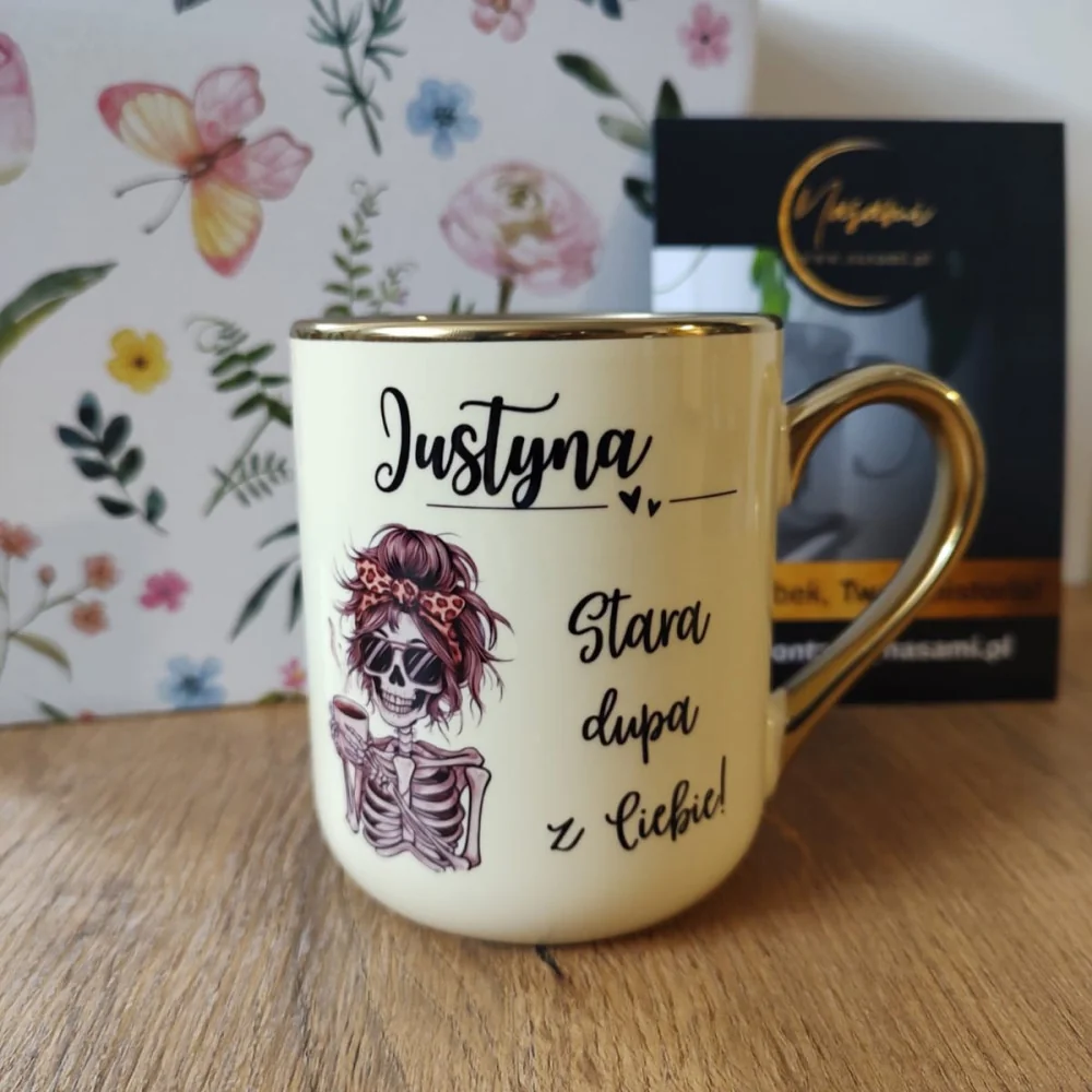 Eleganter Becher 330ml/400ml | Ein Geschenk mit Humor