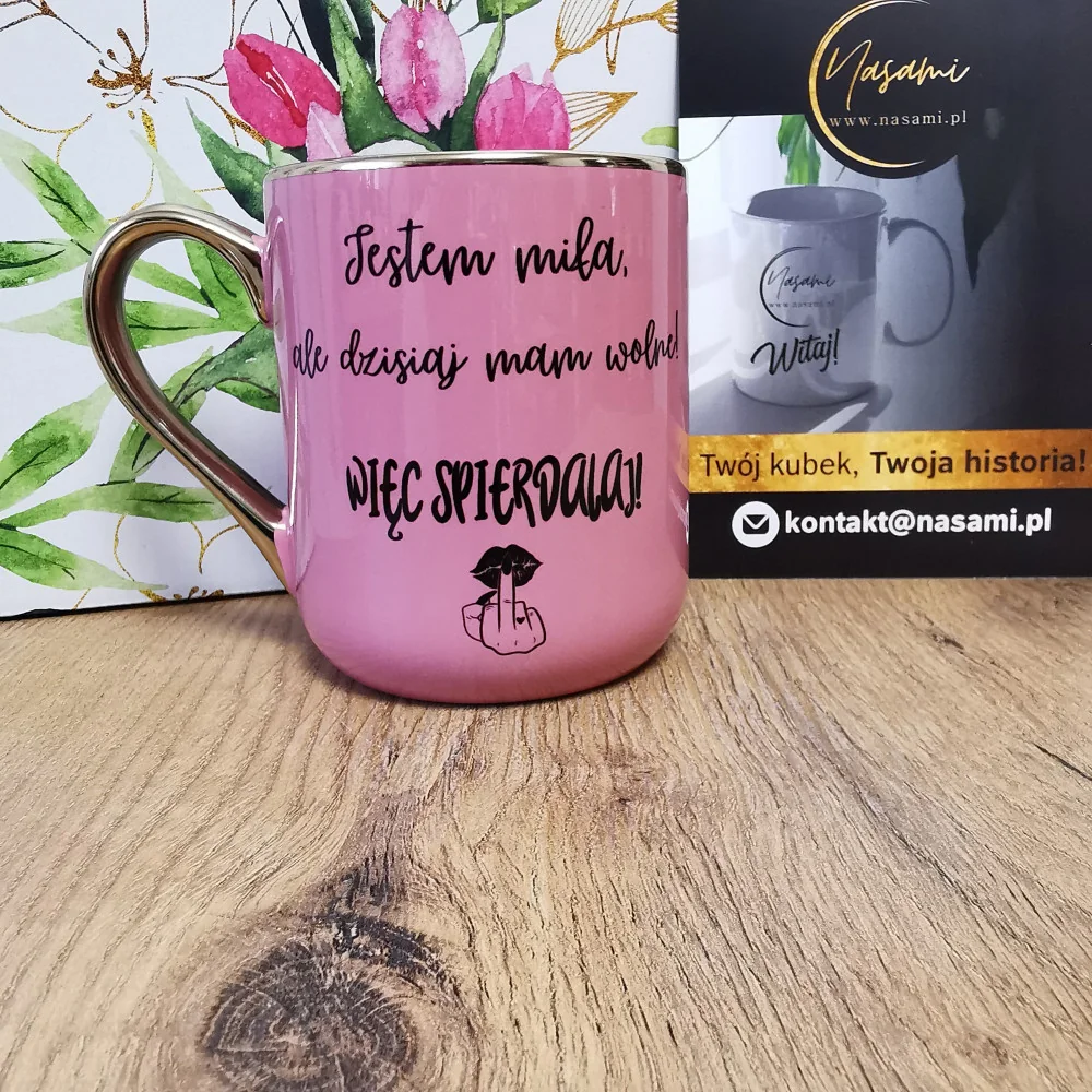 Elegante Tasse „Mir geht es gut, aber ich habe heute frei! ALSO FUCK OFF!“ 330 ml/400 ml