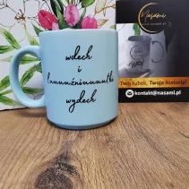 Kubek Pastelowy wdech i luźniutki wydech 330ml