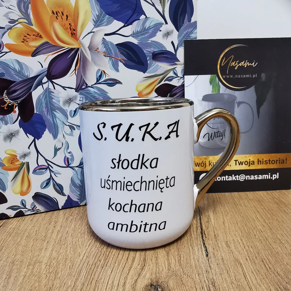Kubek - "S.U.K.A. suka" elegancki 330/400ml