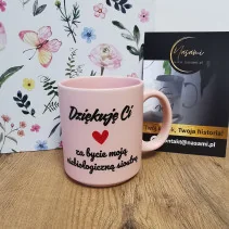Pastellbecher „Danke, dass du meine nicht-biologische Schwester bist“ 330 ml