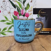 Kubek - No kurwa hit / Jesteś śliczna elegancki 330ml/400ml