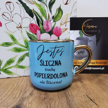 Kubek - No kurwa hit / Jesteś śliczna elegancki 330ml/400ml