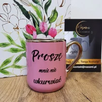 Eleganter Becher „Der Manager dieses Zirkus/Bitte verärgern Sie mich nicht“ 330ml/400ml | Ein Geschenk mit Humor