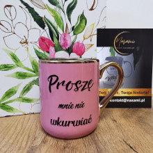 Eleganter Becher „Der Manager dieses Zirkus/Bitte verärgern Sie mich nicht“ 330ml/400ml | Ein Geschenk mit Humor