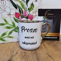 Eleganter Becher „Der Manager dieses Zirkus/Bitte verärgern Sie mich nicht“ 330ml/400ml | Ein Geschenk mit Humor