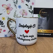 Elegancki Kubek "Dziękuje ci za bycie moją niebiologiczną siostrą" – 330 ml / 400 ml