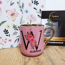 Elegancki Kubek z Literą + Twoje Imię – 330 ml / 400 ml
