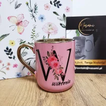 Elegancki Kubek z Literą + Twoje Imię – 330 ml / 400 ml