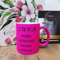 Kubek - "S.U.K.A suka" Neonowy
