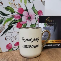 Kubek - Tu jest jakby LUKSUSOWO elegancki 330ml/400ml