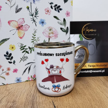 Elegancki Kubek "Jej Mąż/Jego Żona na zawsze" – 330 ml / 400 ml
