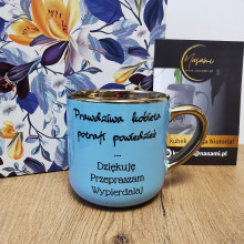 Elegancki Kubek "Prawdziwa kobieta potrafi powiedzieć... Dziękuje Przepraszam Wypierdalaj" – 330 ml / 400 ml