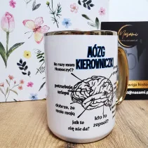 Becher - Managergehirn 330ml mit Goldverzierung