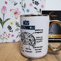 Becher - Managergehirn 330ml mit Goldverzierung