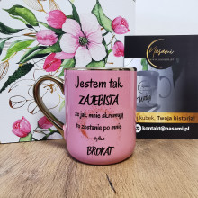 Edle Tasse "Ich bin so toll, dass, wenn sie mich einäschern, nur Glitzer von mir übrig bleibt" - 330 ml / 400 ml