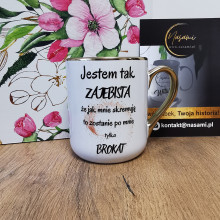 Edle Tasse "Ich bin so toll, dass, wenn sie mich einäschern, nur Glitzer von mir übrig bleibt" - 330 ml / 400 ml