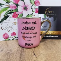 Edle Tasse "Ich bin so toll, dass, wenn sie mich einäschern, nur Glitzer von mir übrig bleibt" - 330 ml / 400 ml