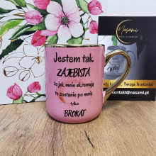 Edle Tasse "Ich bin so toll, dass, wenn sie mich einäschern, nur Glitzer von mir übrig bleibt" - 330 ml / 400 ml