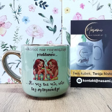 Elegante Tasse „Alkohol löst keine Probleme … Aber wir auch nicht, also gießen Sie etwas Zitronenwodka ein!“ – 330 ml / 400 ml