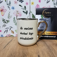 Elegancki Kubek "Mi chuj jebany ciśnienie podniósł/ ile można słuchać tego pierdolenia" – 330 ml / 400 ml