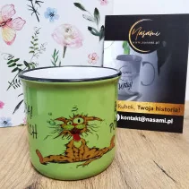 Kubek Retro "Bądź sobą pojebanych też lubią!" 280ml