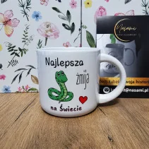 Kubek "Najlepsza żmija na świecie" w kilku pojemnościach