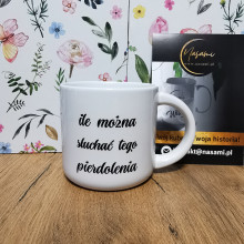 Kubek "Mi chuj jebany ciśnienie podniósł/ ile można słuchać tego pierdolenia" 400ml
