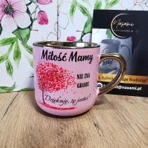 Edle Tasse „Mutterliebe kennt keine Grenzen. Danke, dass es dich gibt!“ – 330 ml / 400 ml