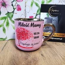 Edle Tasse „Mutterliebe kennt keine Grenzen. Danke, dass es dich gibt!“ – 330 ml / 400 ml